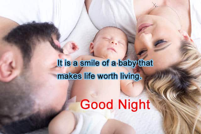 Cute Beautiful Good Night Images of Baby 