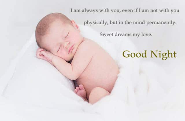 Good Night Images of Baby sleeping