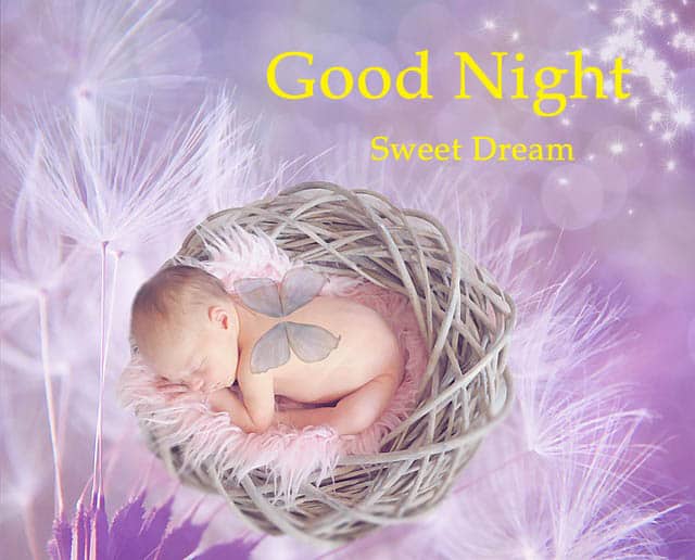 good night images of baby