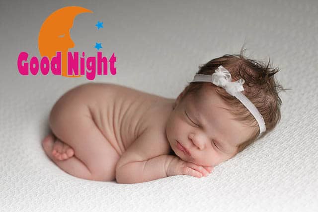 good night images of baby girl
