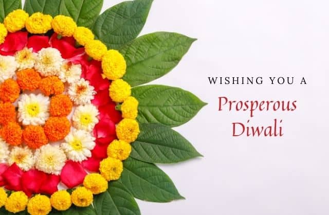 happy deepavali greeting card