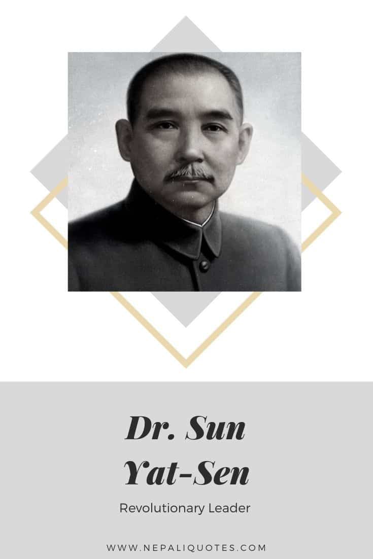 Note on Dr Sun Yat Sen Achievement Revolution of 1911